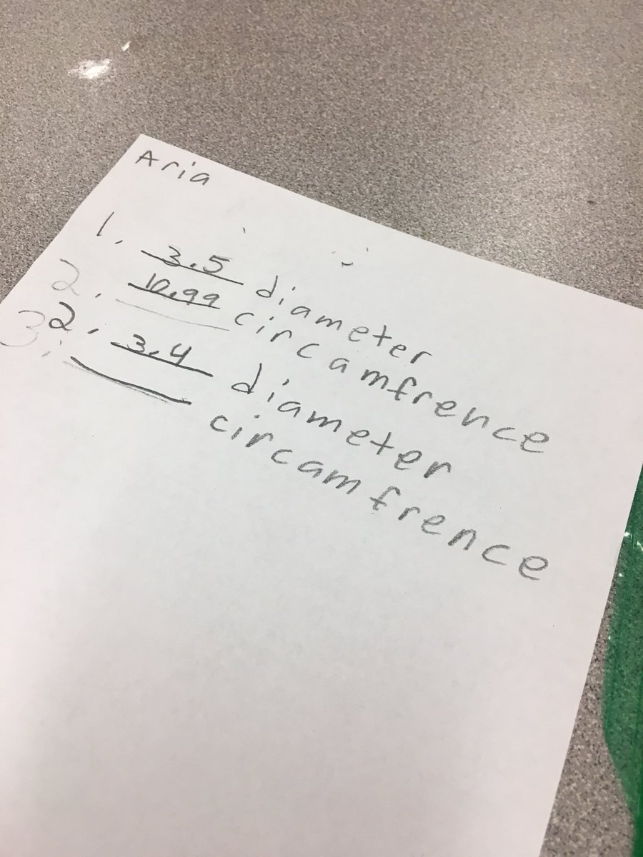 delisahiggs's tweet photo. Third graders learning how to find the diameter and circumference of a circle! #sircumference #usepi @MXRComets https://t.co/rmwjDqZBxD