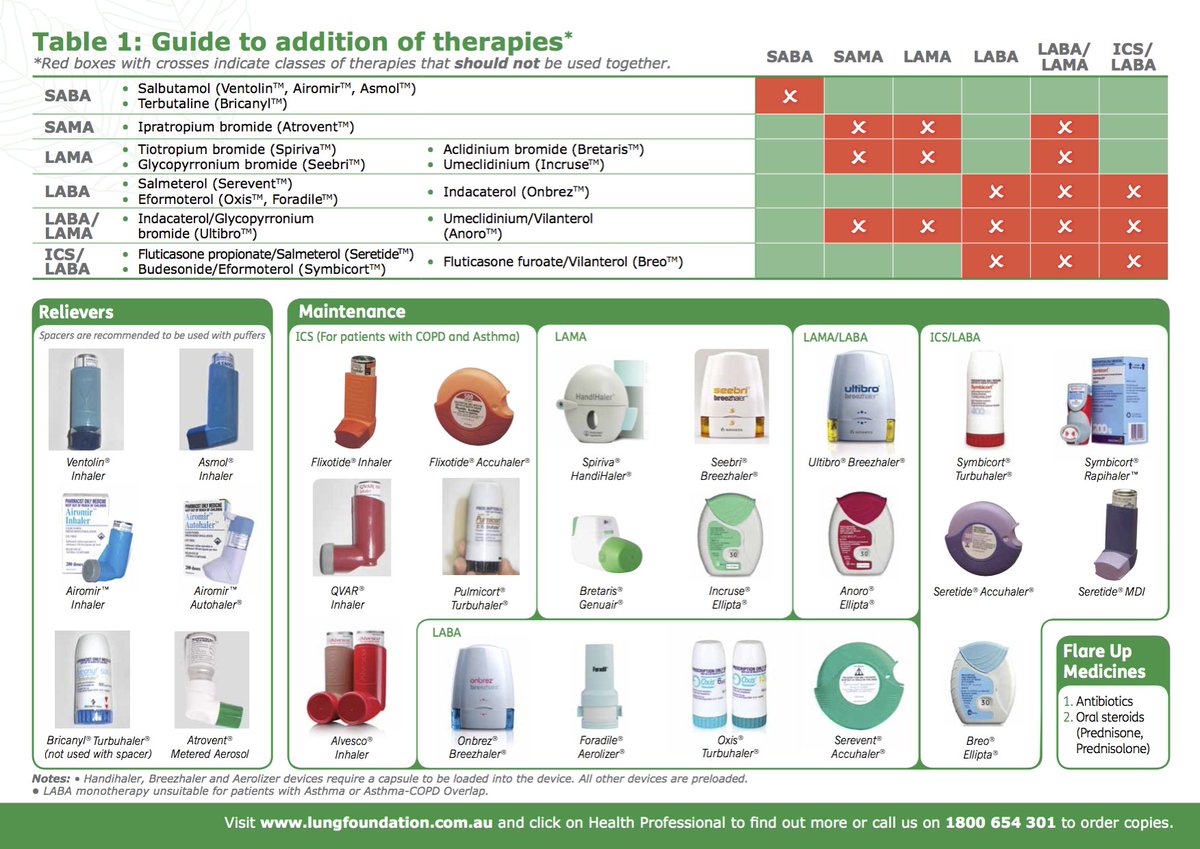 Inhaler Picture Chart