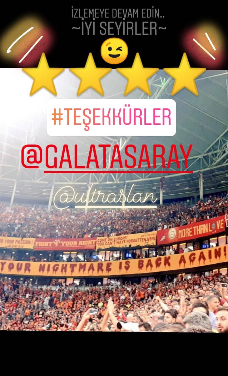 Bize bu güzel geceyi yaşattığınız için Teşekkürler.. <a href="/GalatasaraySK/">Galatasaray SK</a> <a href="/ultraslan/">ultrAslan</a> ~Bir Sevdadır #GALATASARAY ~