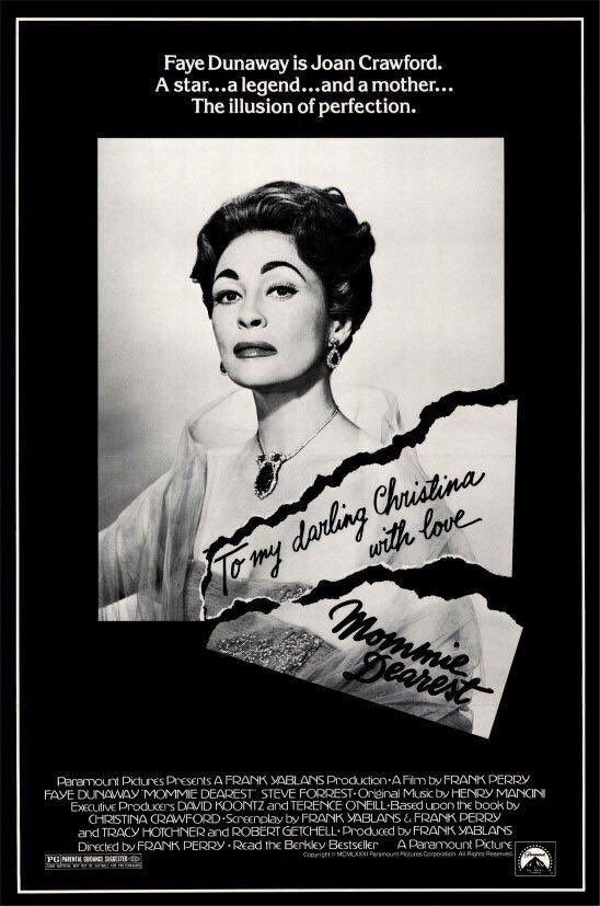 FilmNewsNos's tweet photo. 🎬MOVIE HISTORY: 37 years ago today, September 18, 1981, the movie ‘Mommie Dearest’ opened in theaters!
#FayeDunaway #DianaScarwid #MaraHobel #SteveForrest #HowardDaSilva #RutanyaAlda #HarryGoz #MichaelEdwards @xanderberkeley #PriscillaPointer #BelitaMoreno #AliceNunn https://t.co/CzH28xmJmZ