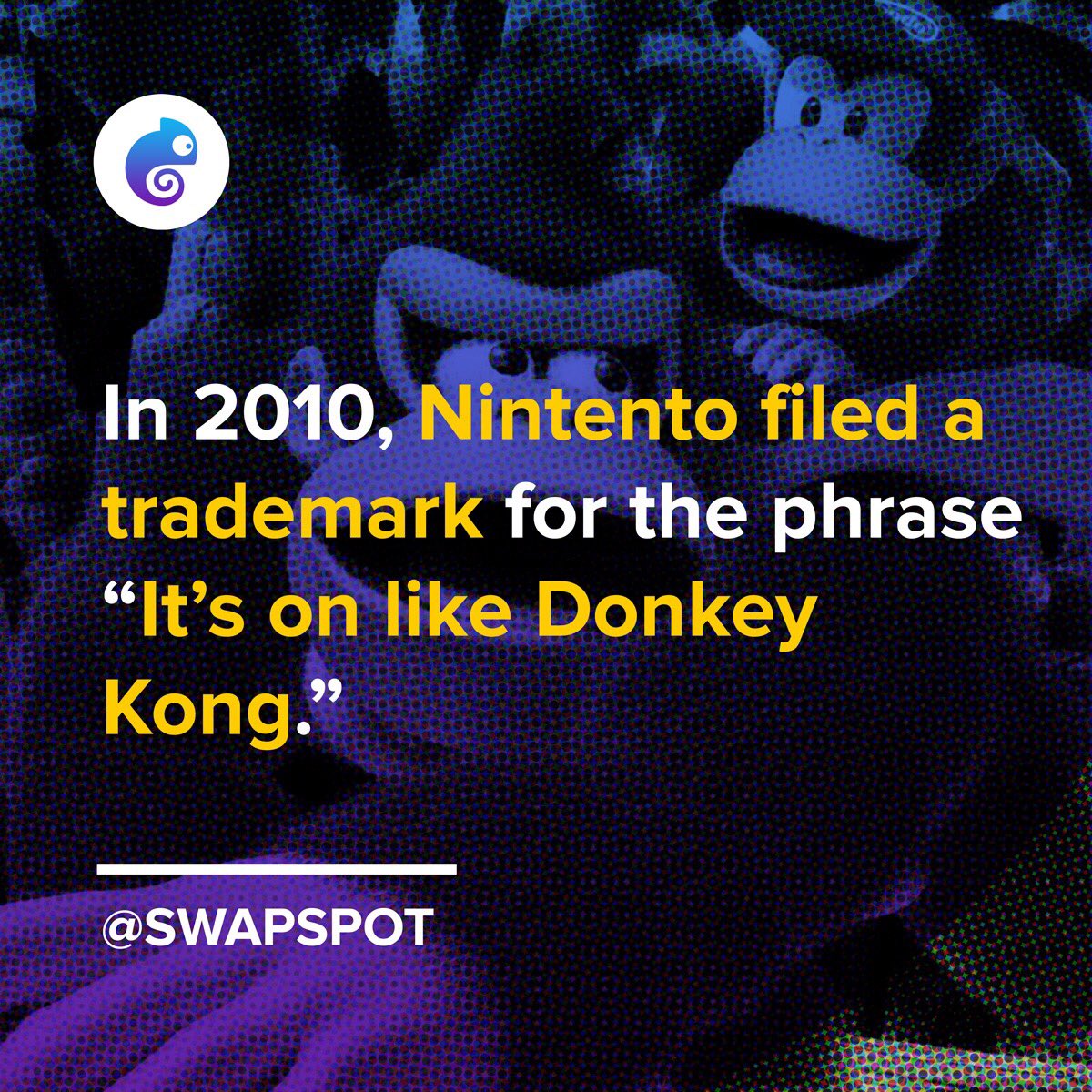 Swapspot's tweet photo. Do We have to pay Nintendo every time we use this phrase? 🐵 #Nintendo #DK #DonkeyKong #VideoGames #Mario https://t.co/B4Yf3YLhFx