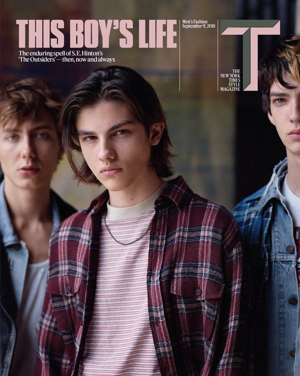 NextModels's tweet photo. T H E O U T S I D E R S β NoΓ© Martin lands the 9 September 2018 cover of @tmagazine. Photography by #GusVanSant, styling by Alastair McKimm, hair by Rudi Lewis, casting by Samuel Ellis Scheinman. #NextCovers π https://t.co/RYX4uZFZ9t