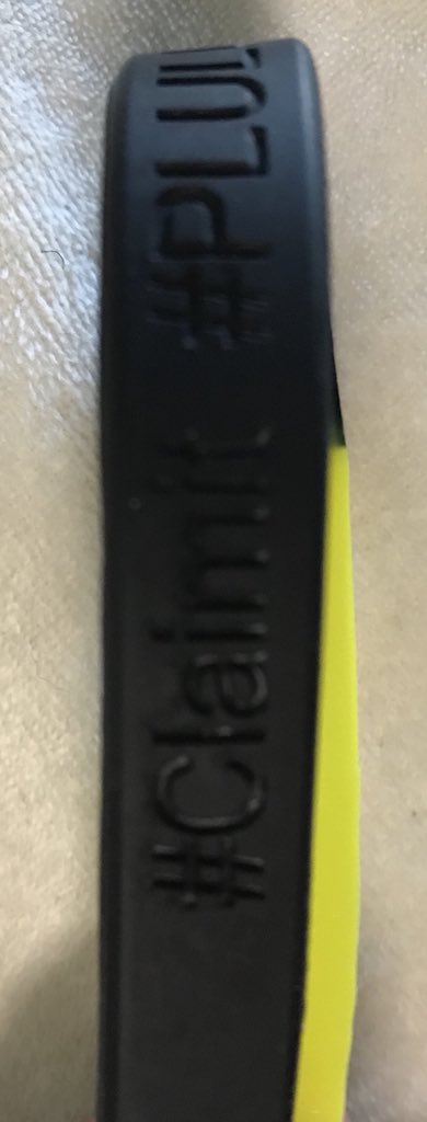 DerekSparks5's tweet photo. It’s been a rough week of stomach pain, nausea and vomiting for my dearest daughter Ze’Lee. Thank you to the parents/boosters/coaches @PLUFootball for the new custom #ClaimIt #PLULutes wristbands. A reason to smile. #Claimit https://t.co/bgkt0AWkuz