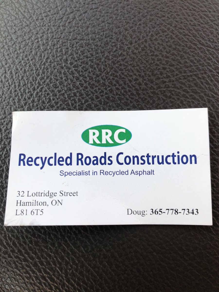 The guy the guy that drove around our gate while no one was around, showing no respect for our property, signage, or biosecurity showed up again today peddling recycled asphalt. He wasn’t warmly welcomed. This is his business card