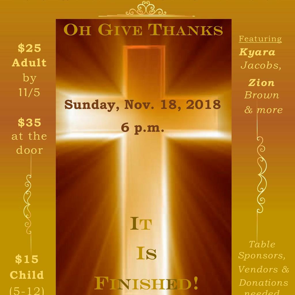 In exactly 2 months, FarMor Entertainment will host its 10th &amp; final pre-Thanksgiving Dinner Show on Sunday, Nov. 18 @ 6 p.m. in Winter Garden, FL. 

Reserve your seat at the table &amp; support this 501c3 with its 10-year commitment to bringing arts to the community!