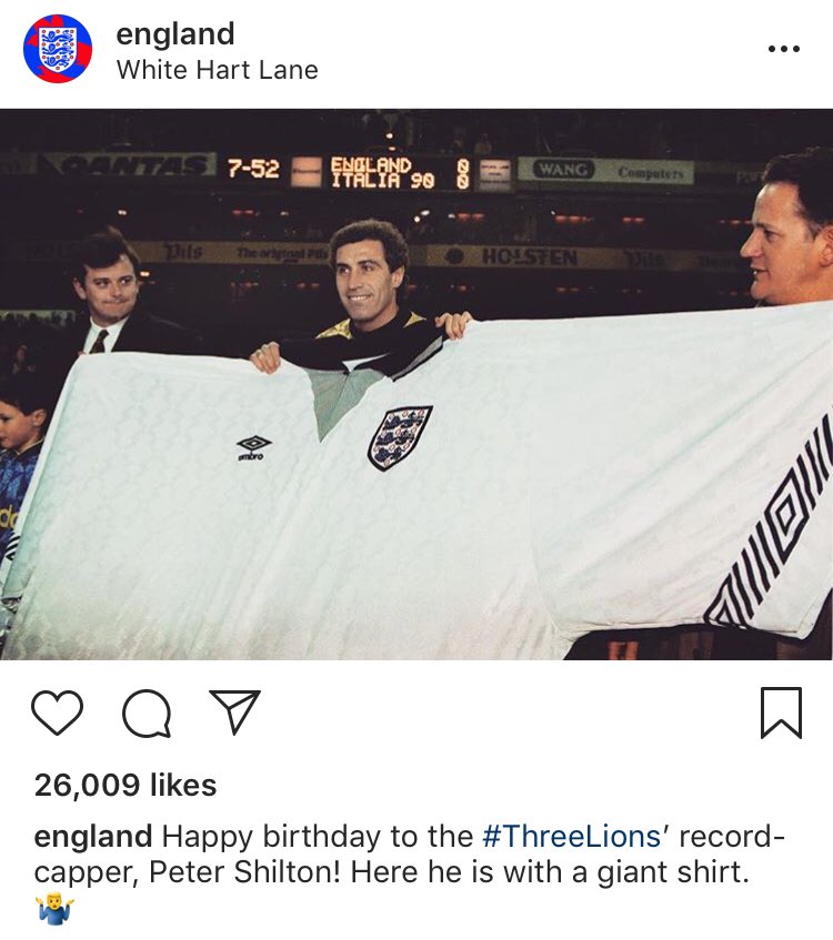 Happy birthday to former-O s keeper Peter Shilton.

Here s a picture of him with a large shirt. We love it!  