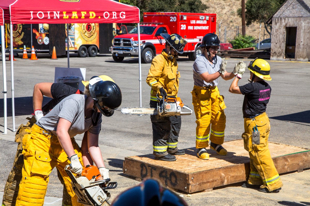LAFDFoundation's tweet photo. We'd like to thank the @WellsFargo Foundation, @MayorOfLA, @CD6Nury, @joinlafd and many others for their generous support of the @LAFD's second Girls Camp of 2018 that took place last weekend. It's a privilege to support #LAFDGirlsCamp with you all! https://t.co/pUlPJz9P0j