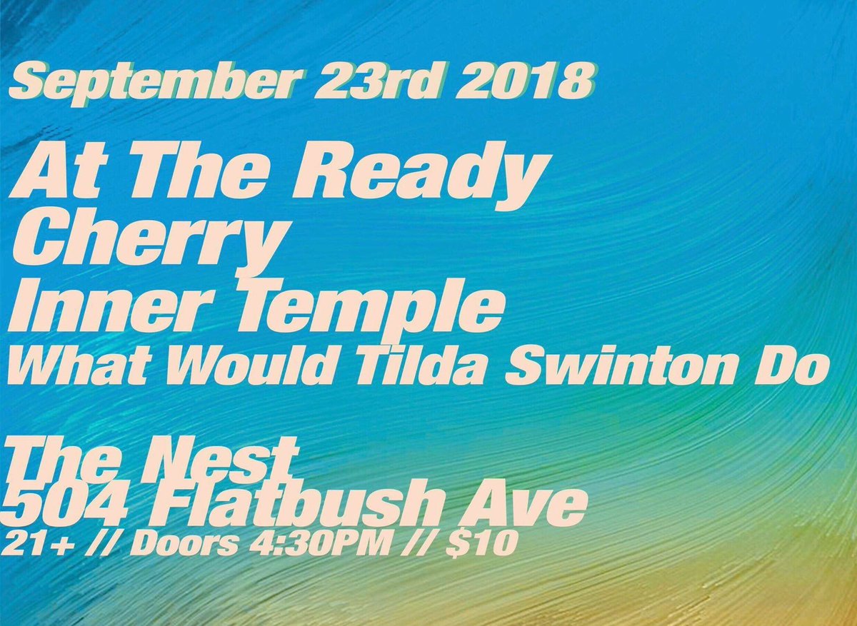InnerTemplePA's tweet photo. Anothaaa one. We’re heading to Brooklyn this Sunday. See you there! #brooklyn #nyc #newyork #sunday #show #alt #alternative #rock #grunge #thenest #guitar #bass #drums #music https://t.co/wPNMo9VOJP