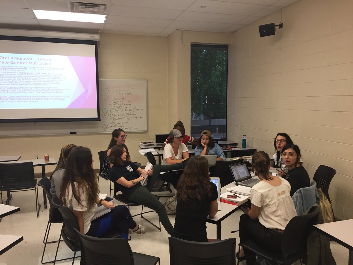 latinoactivist's tweet photo. Moot court competitors debate female genital mutilation and harm reduction practices .@TempleSSW #MSWstudents #socialwork #Templesocialwork #criminalizationofFGM #harmreduction #FGMpolicies https://t.co/Qi7fMzZki5