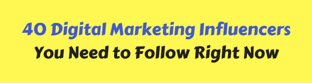 40 #DigitalMarketing Influencers You Need to Follow Right Now buff.ly/2AsoYTl <a href="/zacjohnson/">Zac Johnson</a> #InfluencerMarketing