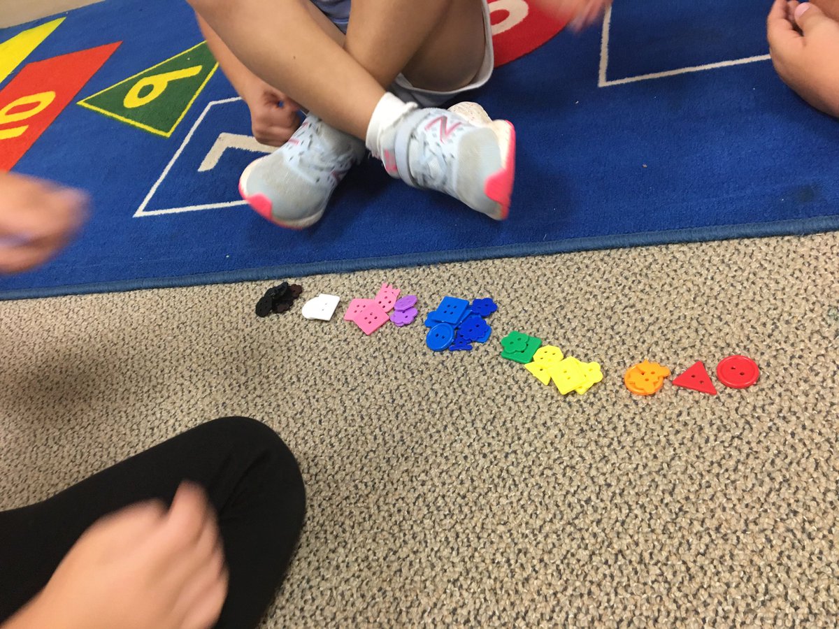 Sorting buttons in Kindergarten! #albanylearns