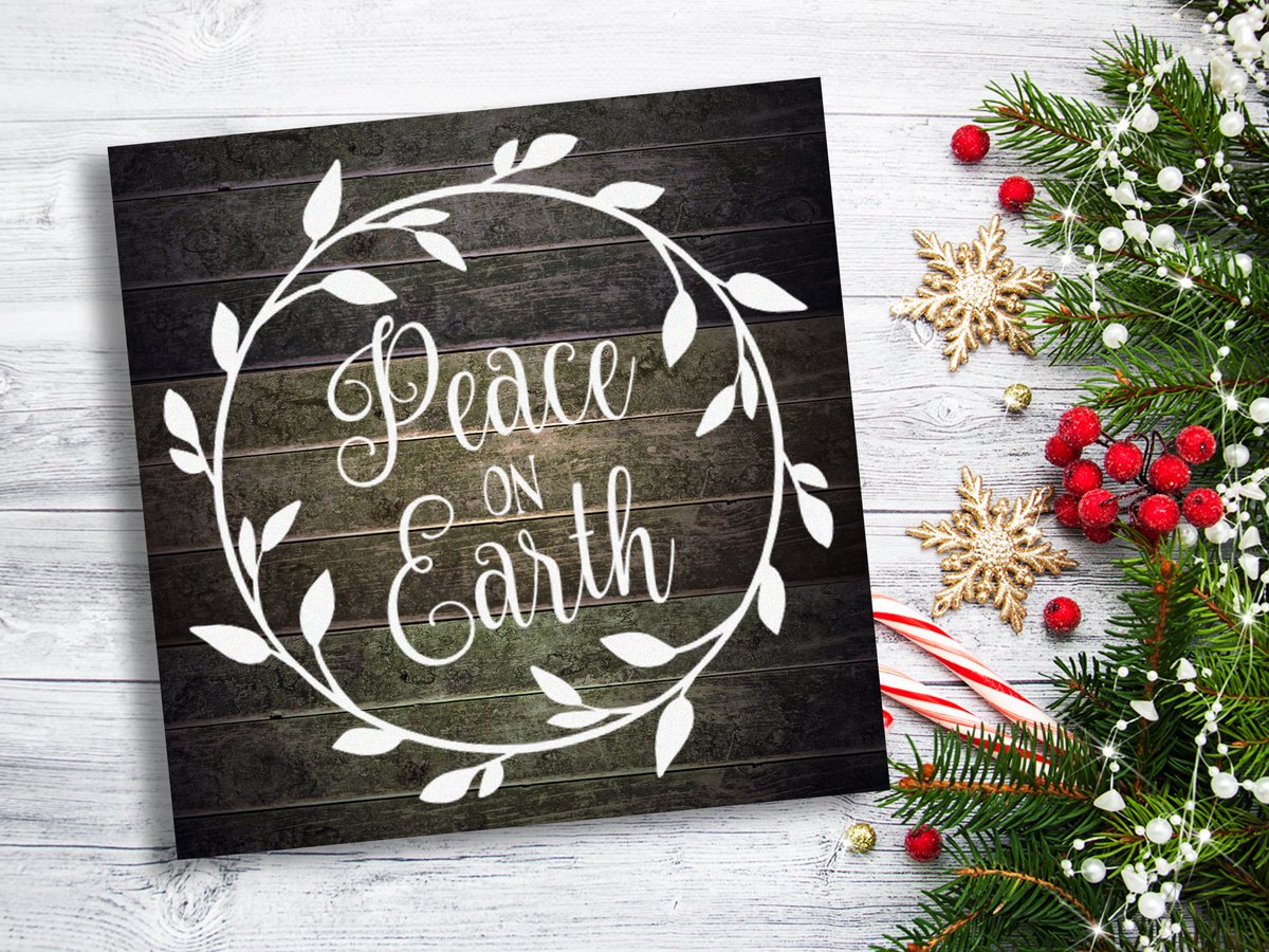 empressived's tweet photo. Peace on Earth Christmas Sign Vinyl Decal or Rustic Christmas Decoration DIY Christmas Farmhouse Wood Sign Stencil Primitive Wall Decor https://t.co/nipuLXqXJA  #christmasdecor # #christmascraft #rusticchristmas #christmasdecoration #vinyldecal #primitivechristmas https://t.co/pZLdtRTPzJ