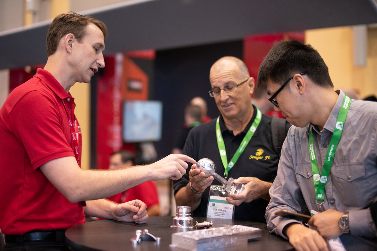 EspritEdge's tweet photo. Thank you for visiting ESPRIT at IMTS 2018! We enjoyed speaking with every one of you that stopped by our booth. #espritcam #dptechnology #espritatimts 
If you missed us check out our CEO/co-founder Dan Frayssinet talking to IMTStv: https://t.co/pwpoehHSrS https://t.co/wVYG59v1ZL