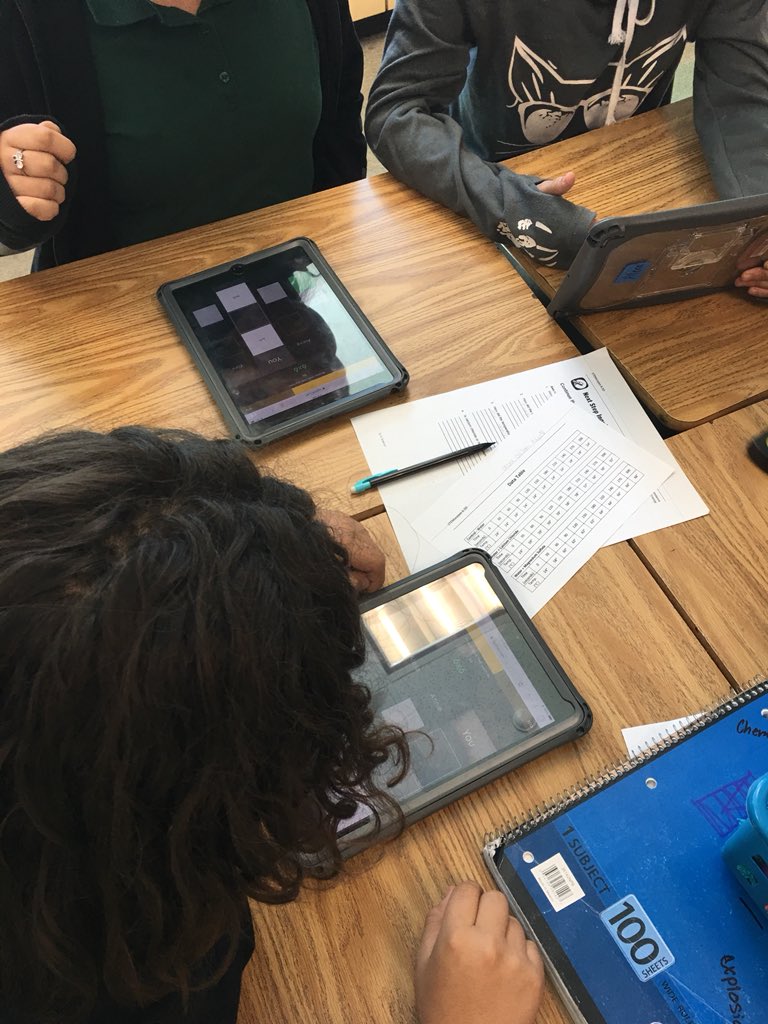 ilovemath0708's tweet photo. Introducing my @CBEBears to Quizlet live. They loved it!! #mathitswhatwedo #itsa6thgradething #GameChanger #RISDACE https://t.co/9Y63MDOvhp