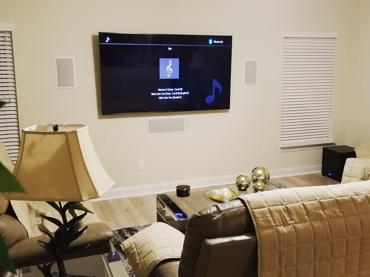Symphonyhifi's tweet photo. #1st #System #DONE back from #CEDIA2018 #SanDiego with a @Sony @SonyUS_Andre #75inch #XBR #900F &amp; #throwback @polkaudio #inwall #speakers #powered by @YamahaAV #RXA880 with #AlexaSkills &amp; @MetraHome #14awg2 #wire #FiberOpticHDMI https://t.co/AGadncOyC6