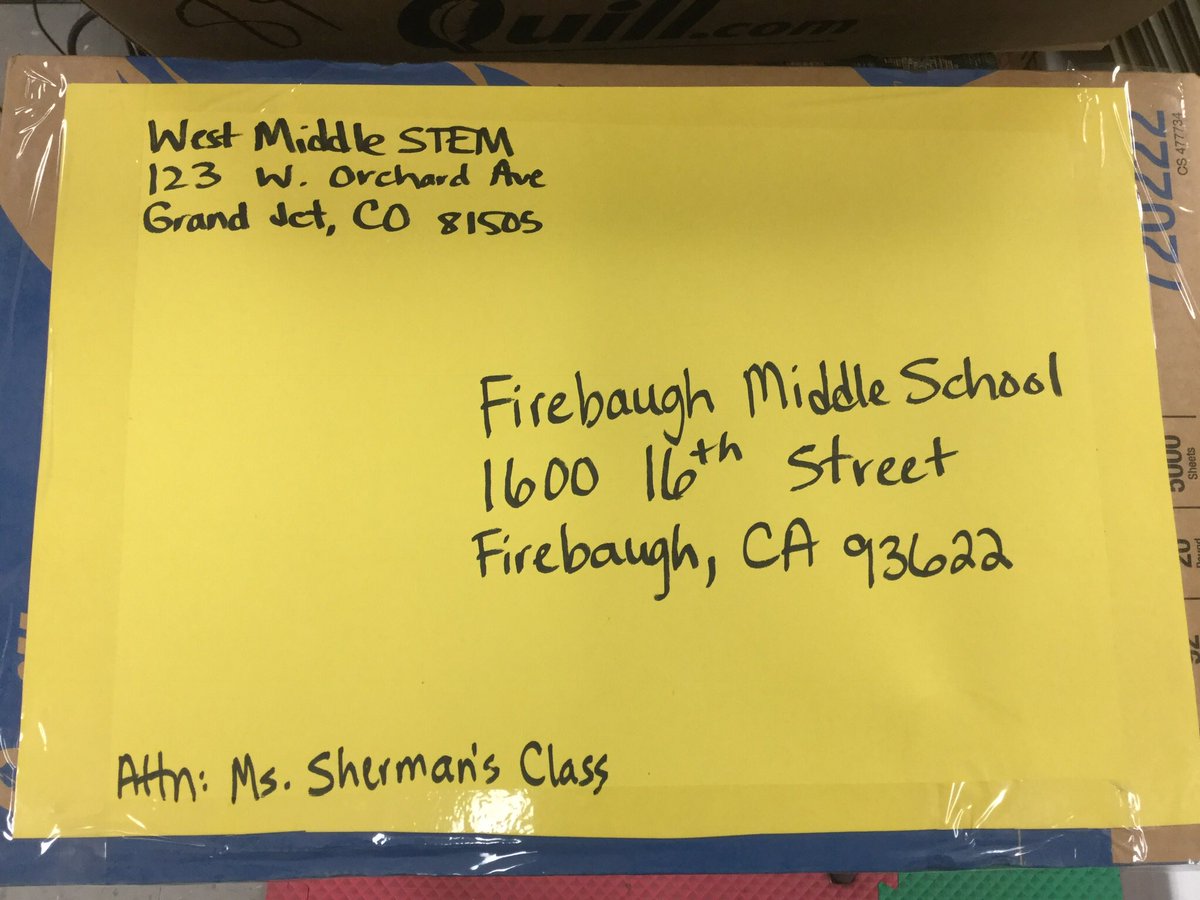 STEMisMyFuture's tweet photo. Amazed at the possibility for #STEMed #WMSSTEMGJ with #FlipGrid. #FlipGridFever! Made #ShipaChip containers to xchange with our #GridPals in CA! Canโt wait for more @FlipGrid for #RuralSTEMinCO Thanks @100Kin10 for connecting Lacee and Heidi!!! #STEMisMyFuture @NatGeoEducation https://t.co/rFxjZGudO6