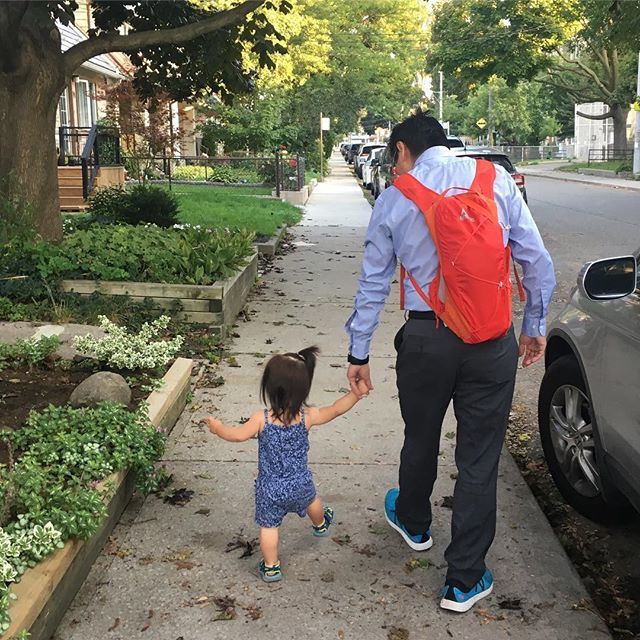yumke's tweet photo. Daily morning walk to the streetcar with lady. She made it to number 42 before I picked her up. Her choice of course. #42point2 https://t.co/n9MT7HXHGF https://t.co/nll9EBWbaB