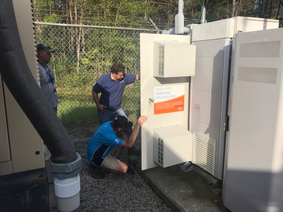 Nearly 99% of our network is operating normally in the Carolinas. We’re continuing to support customers + first responders with our Cell on Light Trucks (COLTs) in Leland, Winnabow, Belville, Navassa, Whiteville, Wallace, + Kinston, NC. #HurricaneFlorence att.com/florence