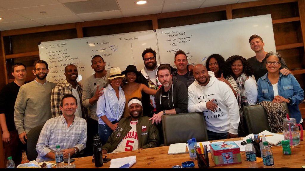#ShowUsYourRoomChallenge Well here’s <a href="/NBCMarlon/">Marlon</a> season 1 and season 2.  Love these people. Learned much from everybody in our diverse writers room. Incredible story telling minds. #Squad #Marlon