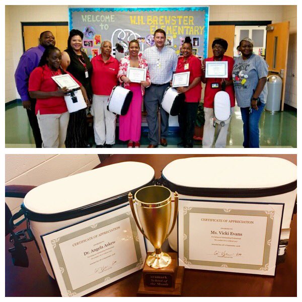 WilliamHBrewst1's tweet photo. Congratulations once again to the best plant manager and custodial staff in the district. We were selected as School of the Month from Aramark. #brewsterrocks #level5school @EmpowerSCS https://t.co/L7BW09U2NY