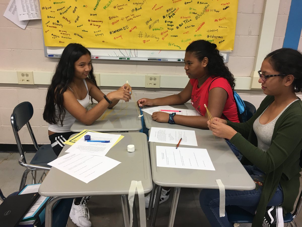 BChesseri's tweet photo. Marshmallow challenge was a hit! @JAMS_Knights https://t.co/wBrKC9ftsd
