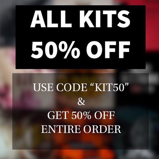kitsohard's tweet photo. Go cop the kits you’ve always wanted. No minimum purchase required. Enter “KIT50” at check out and get to work! #KITSOHARD  
🔗 https://t.co/jSy6Zozz6x https://t.co/WotMHYRY7o