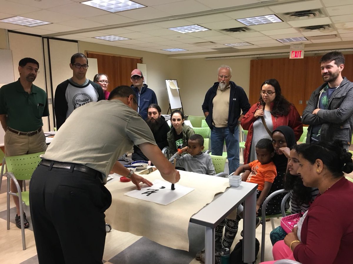 chinese_ns's tweet photo. Calligraphy day!#halifaxchinesefestival https://t.co/OOv6qx5KlV