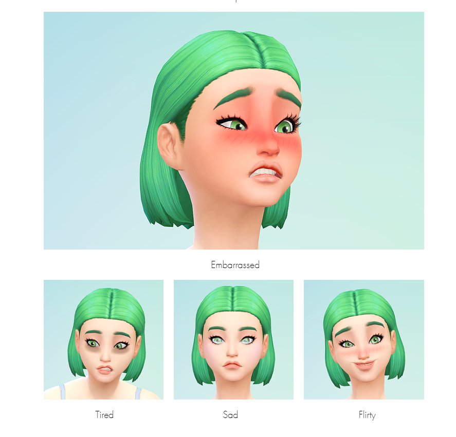 Mod The Sims  AlienAnime Style Eye Preset