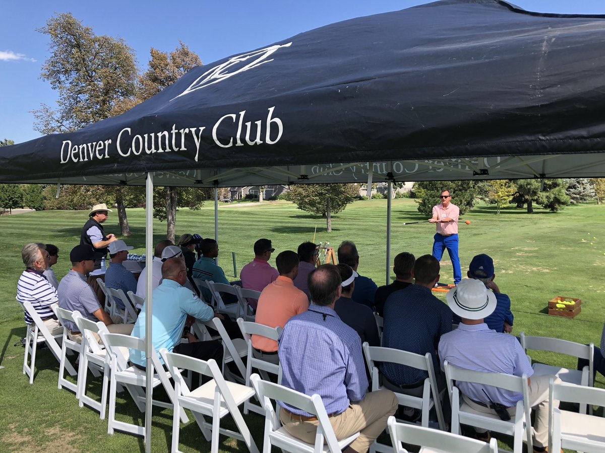 GolfRangeAssoc's tweet photo. Jim Hackenberg, PGA, and the @OrangeWhipGolf at today’s GRAA Boot Camp! https://t.co/iIlIMrt4Cb