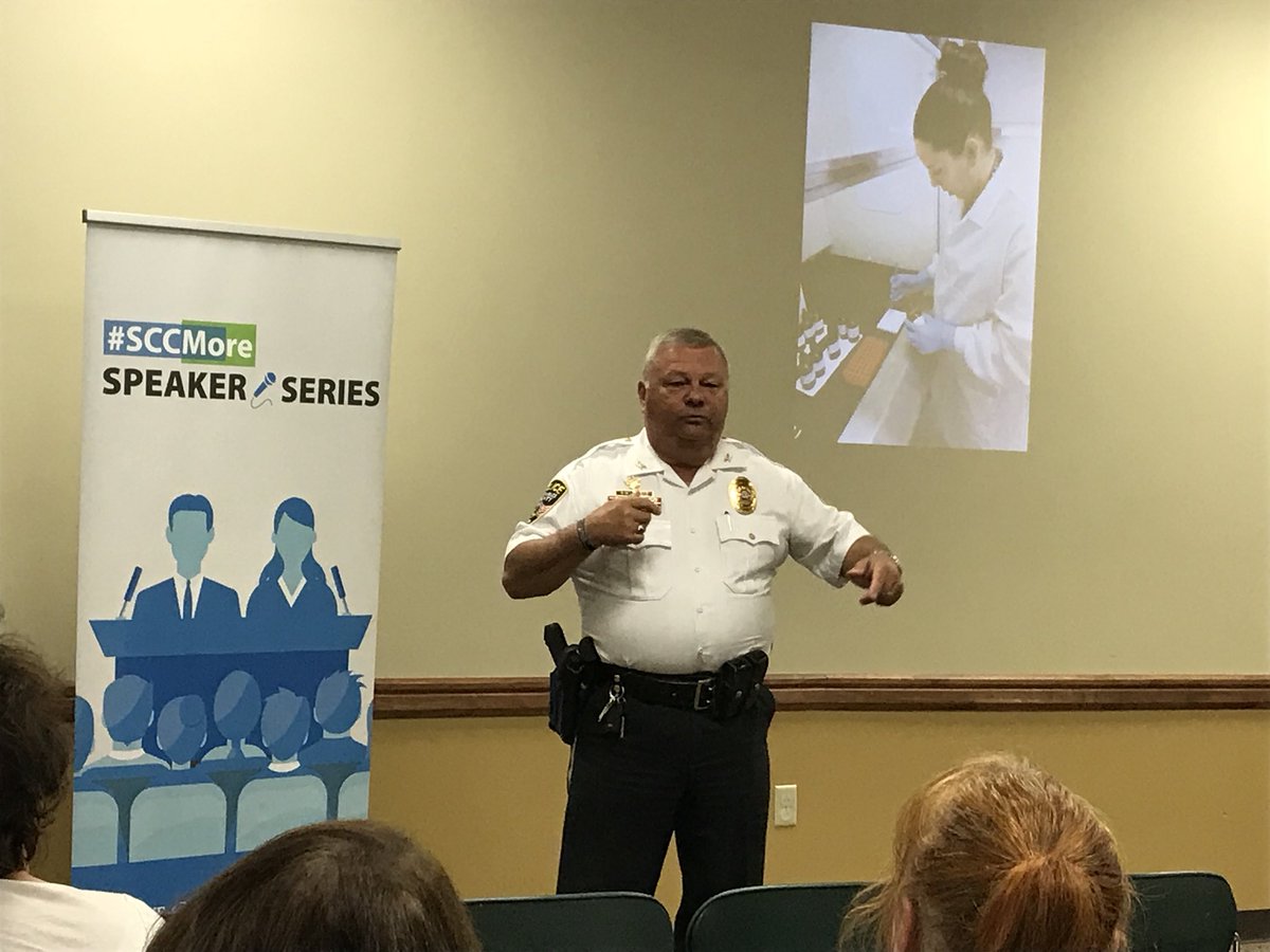 SCCMOPD's tweet photo. #SCCPDLIVE: Chief Todd discusses making public safety personal at tonight’s #SCCMore Speakers Series. Learn more about your police department’s services at https://t.co/oC00UCqsJj. #SCCPDCommunity https://t.co/gPNmsxYfSS