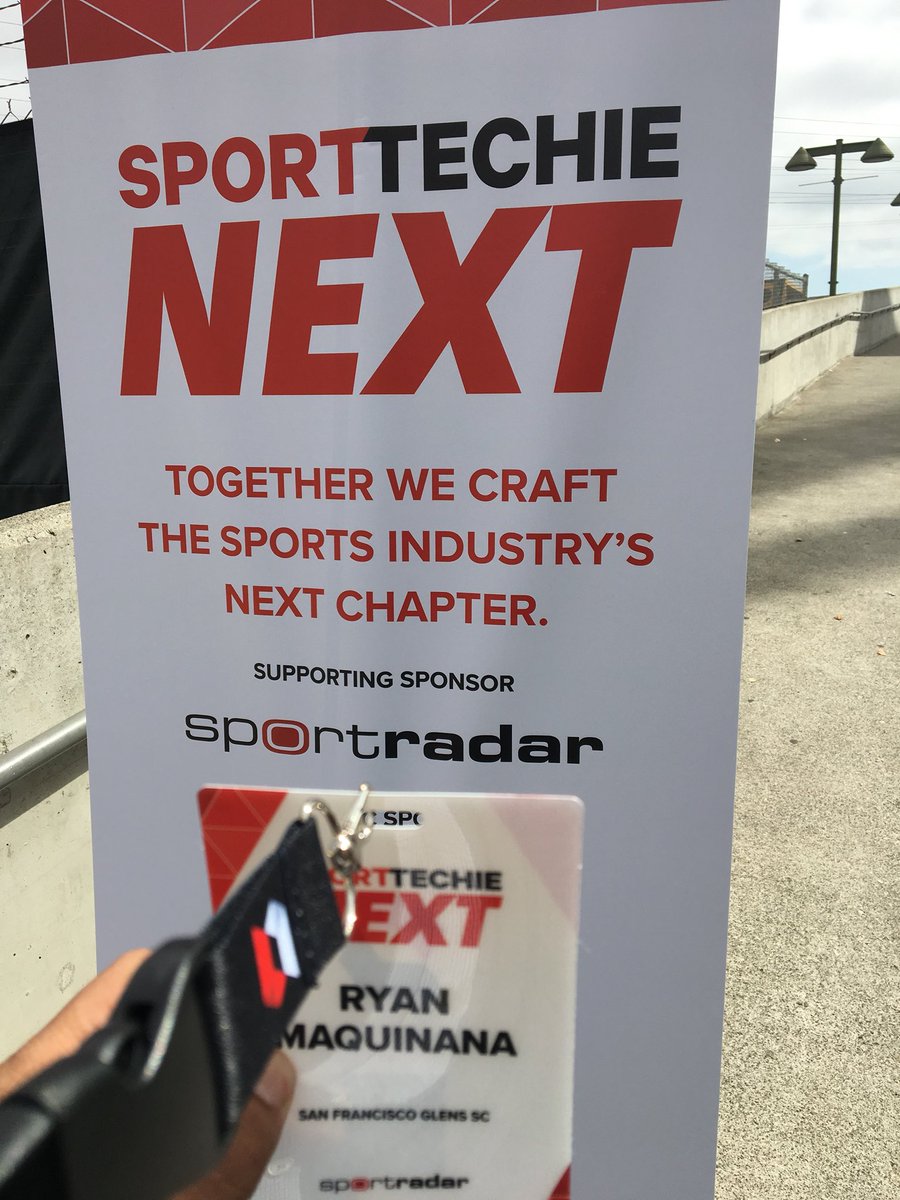 RMaq28's tweet photo. Repping @SFGlensSC today at @SportTechie Next. #STNext https://t.co/OO4ZQ3Vn6f