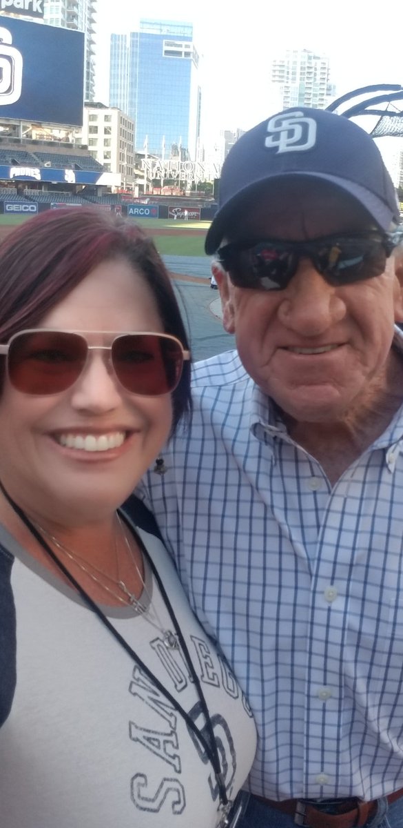 solovedisney's tweet photo. @PetcoPark for my birthday waiting for a @Padres win and met this champ! #loverandy https://t.co/L8mM5c94Rj