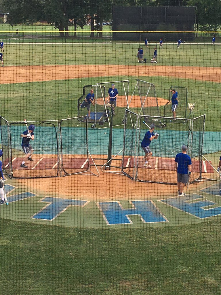 EIU_Baseball's tweet photo. Guys getting after it in Double barrel BP! Getting better each day 
#progress #beatillini #bleedblue https://t.co/2NU1sdCCV0