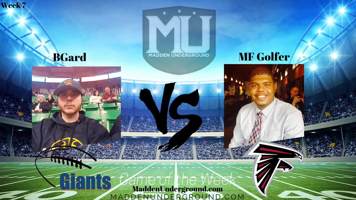 UgMadden's tweet image. @WCMPLCFM Week 7 GOW   @bgard_21 vs MF GOlfer  mixer.com/mf_golfer #Madden19 #ProFranchiseLeague  #MaddenUnderground