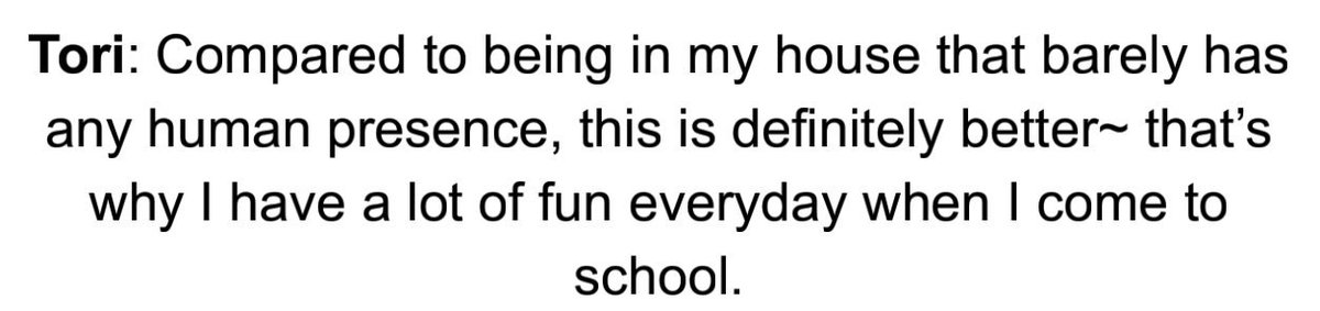 -mentioned that he avoids calling his parents when they are overseas to not bother them, instead relying on letters, and it's also been implied that he was homeschooled instead of attending to regular schools, which adds up to another information, his house feels lonely.