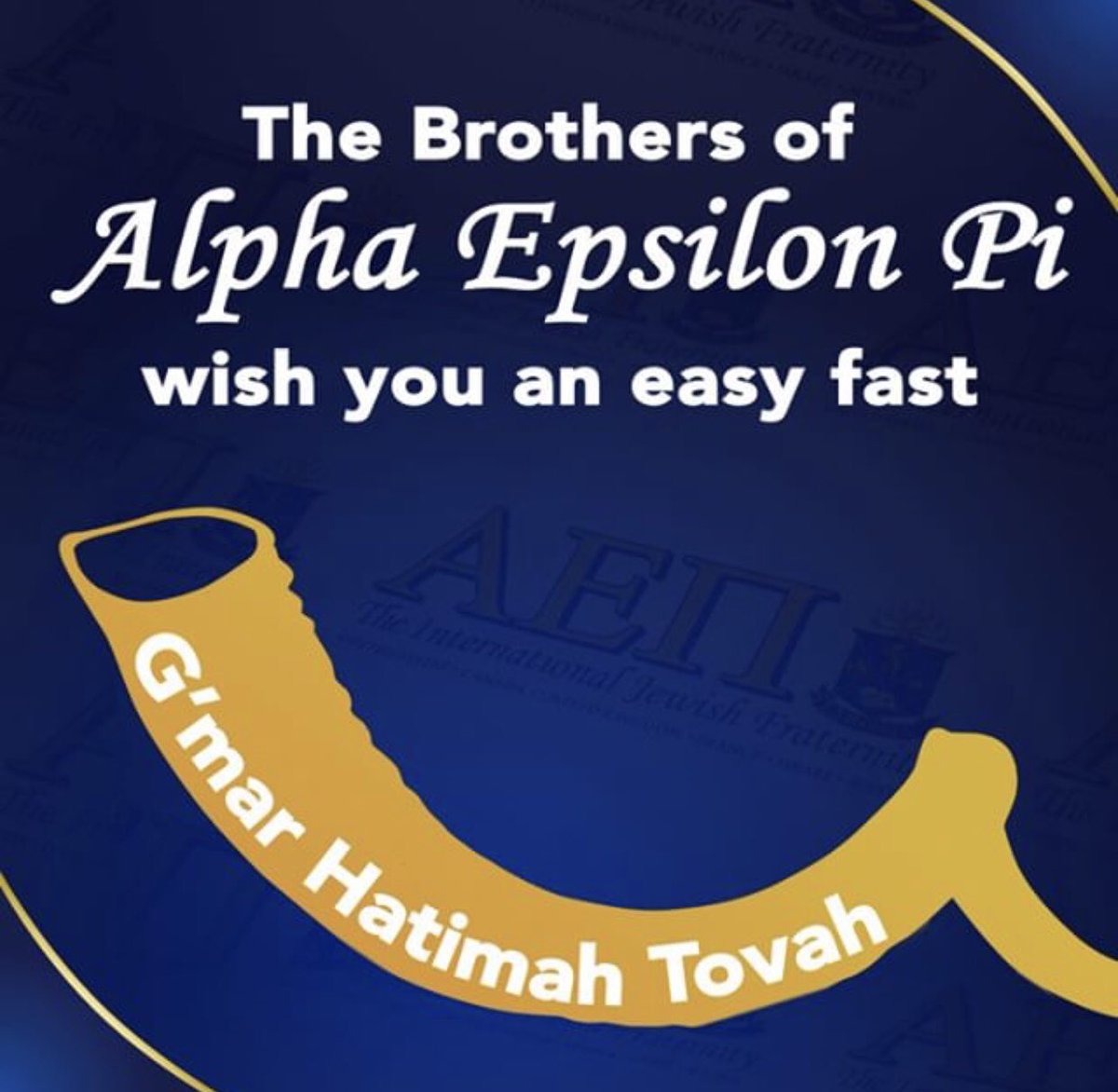 Tonight, we should all take time to reflect on and grow from our transgressions of the previous year. The brothers of Alpha Epsilon Pi wish all of our Jewish brothers and sisters an easy fast and a meaningful Yom Kippur. G'mar Chatima Tova!