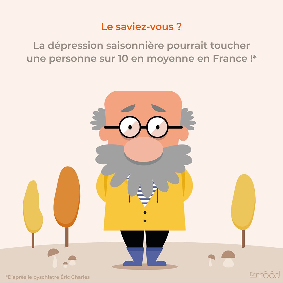 [ #automne ] 🍂
L'automne entraîne chez nous une envie de #dormir 😴, un état d'anxiété 😖, voire même de tristesse 😥 ! 
Pour faire le plein d'énergie avant l'hiver, Dr Mood vous conseille de privilégier des aliments comme les brocolis 🥦, les courges 🥒 ou les champignons 🍄 !
