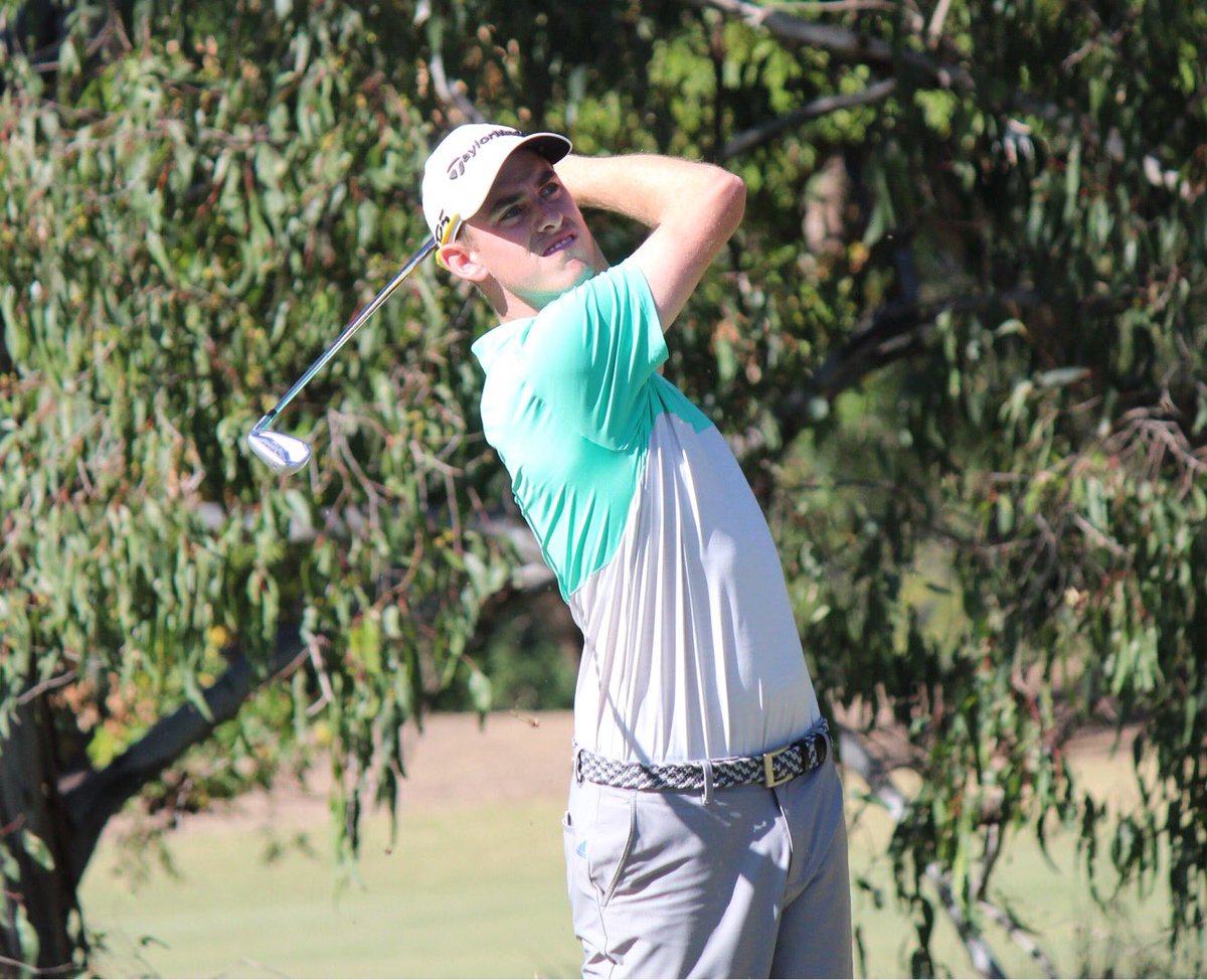 PGAofAustralia's tweet photo. Tomorrowโs #PamplingPlate Final is set!
Gavin Fairfax Vs Dean Jamieson
Fairfax defeated Price 2 and 3 while
Jamieson defeated Borra 2 and 3 #PGATrainees https://t.co/CLjIWWpt7w