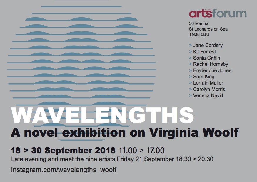 Make sure you visit #Wavelengths a group exhibition responding to the novels of #VirginiaWoolf. It features, &amp; is organised by, our excellent @westkentcollege alumni <a href="/hastingsarts/">Hastings Arts Forum</a>. The show is on now &amp; there’s a private view this Friday, all welcome. Don’t miss it!