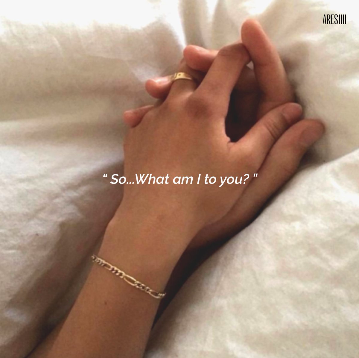 aresIIII's tweet image. “So..What am I to you?”

“แล้วฉันเป็นอะไรสำหรับเธอ.”

-Norah Jones. 

#aresradio
#แปลเพลง #คำคมภาษาอังกฤษ #แคปชั่น