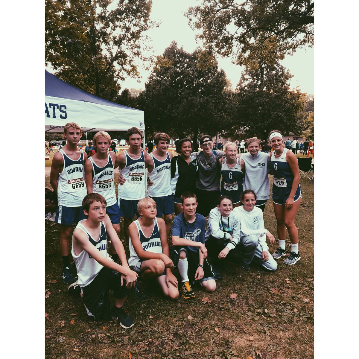 Lots &amp; lots of PB’s tonight! Way to go!! 💜 #goodhuecrosscountry