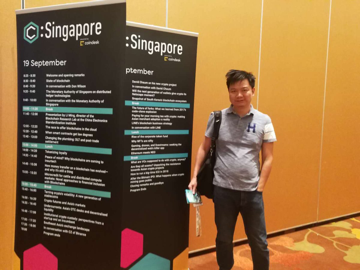 BitmagaUSA's tweet photo. #ConsensusSingapore Consensus Singapore 2018 officially kicked off today~ Great to be here. https://t.co/tCy38J9G6U