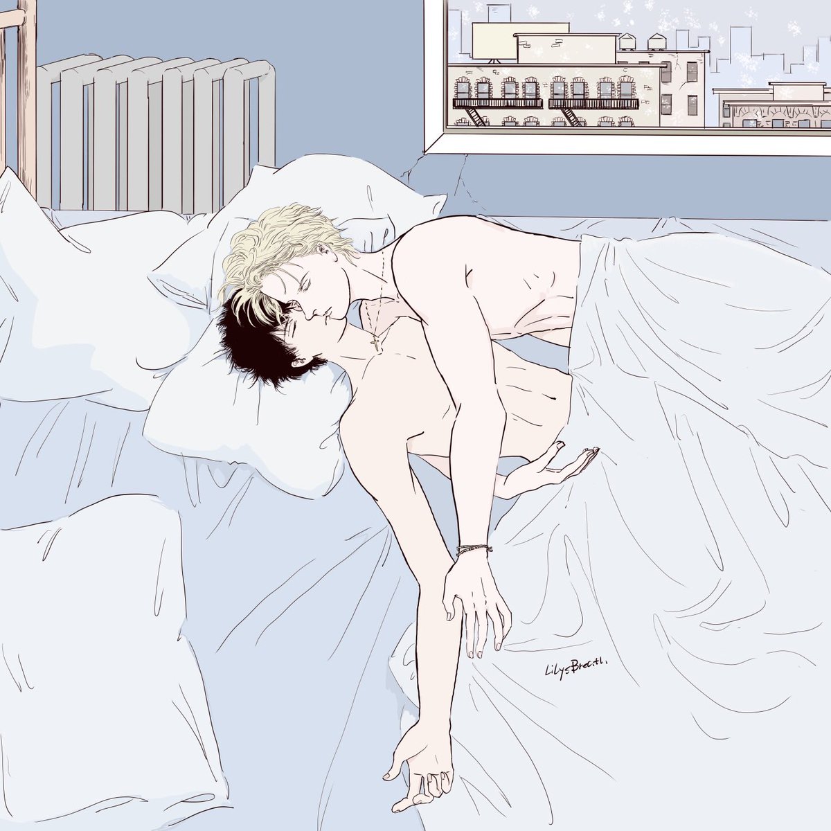 LilyAquamarine on X: “Netflix and chill?” #BANANAFISH #AU #A英   / X