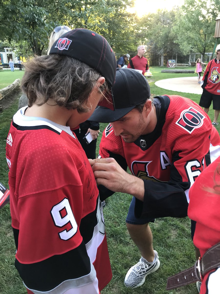 Krista1newf's tweet photo. Thank you for a Great night #SensAtSaunders!!  Our boys sure were spoiled.  What a great team with really amazing players.  They made everyone feel welcome and some even stayed longer than scheduled to take pictures with excited fans.  Awesome. https://t.co/6xSzbDDd28