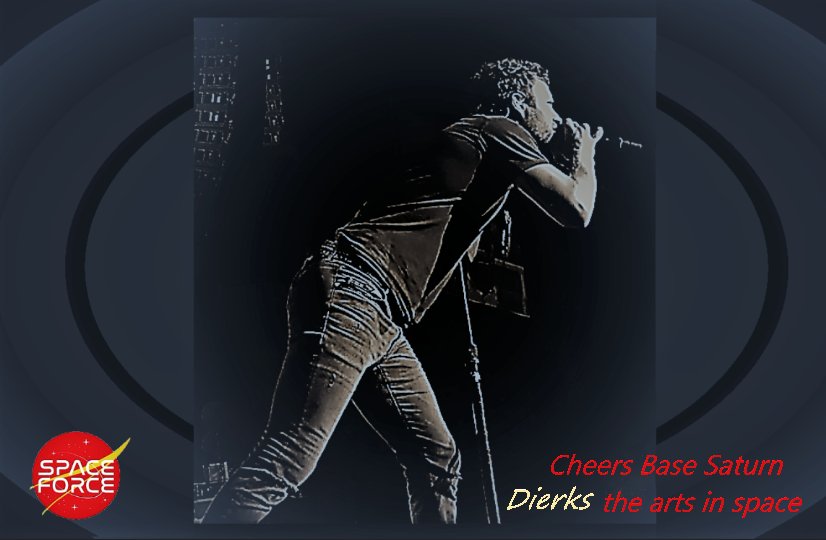 portbreak1's tweet photo. Cheers #MarsOutpost onward #SpaceForce ~ Just making sure you're enjoying the music of #DierksBentley at the future #SpaceUSO https://t.co/DxwtL3alIk
