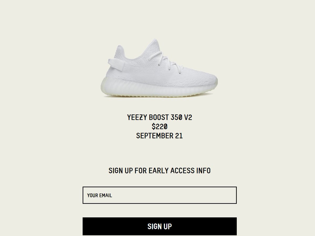 yeezy early access