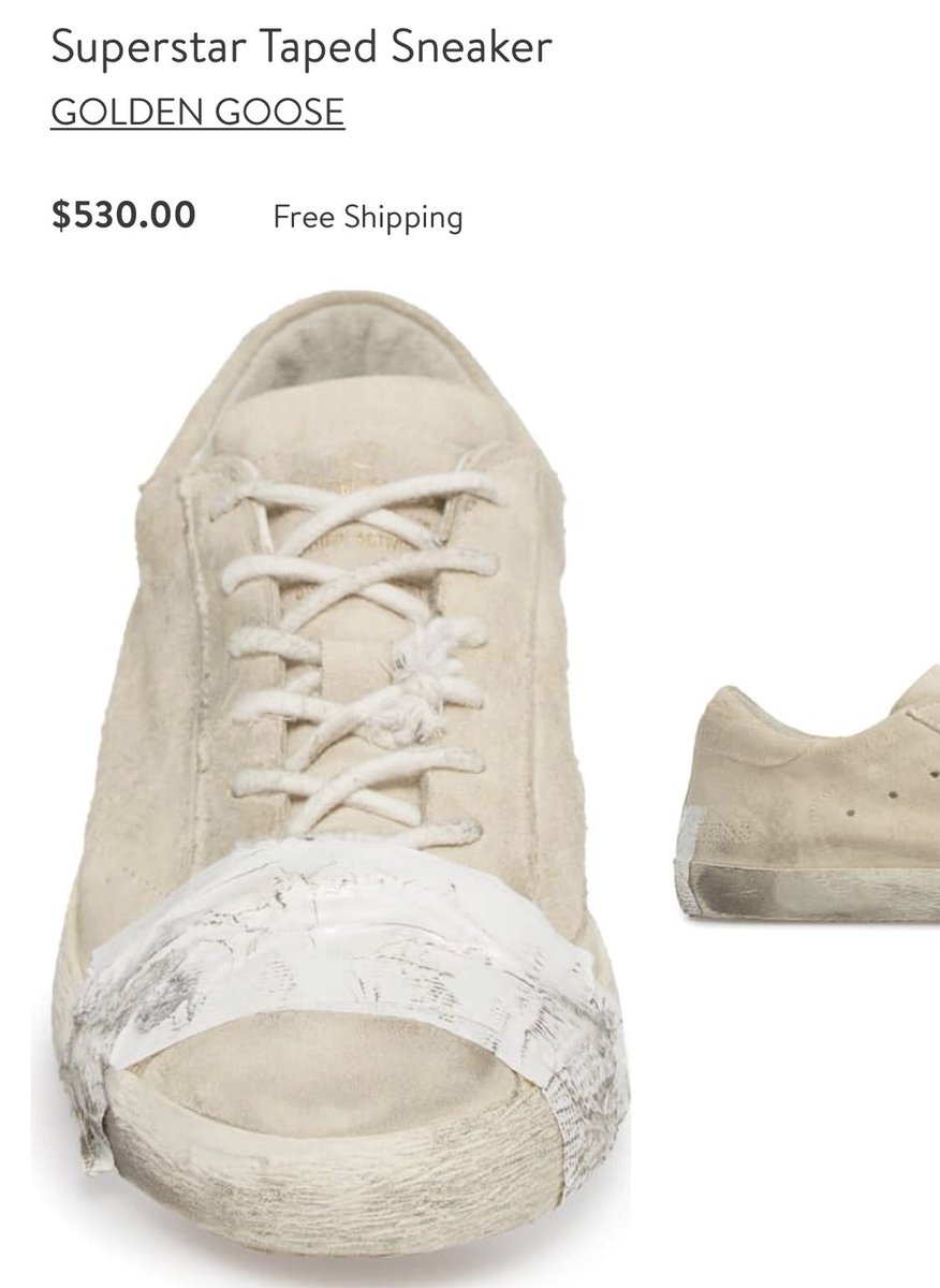 golden goose superstar taped sneaker