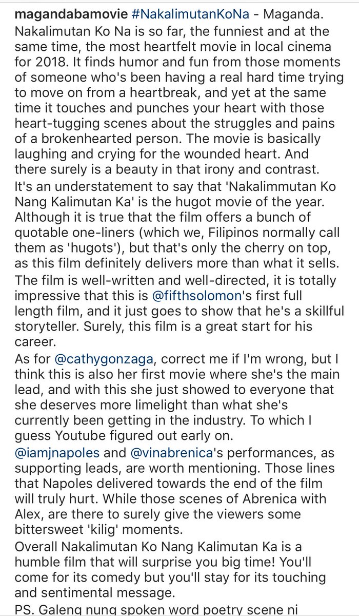 FifthSolomon's tweet photo. YUNG MAGIGISING KA SA GANITO 😍😍😍 Nakalimutan Ko Nang Kalimutan Ka! NOW SHOWING IN CINEMAS NATIONWIDE!!!! thanks @magandabamovie https://t.co/tOStwnjTOC