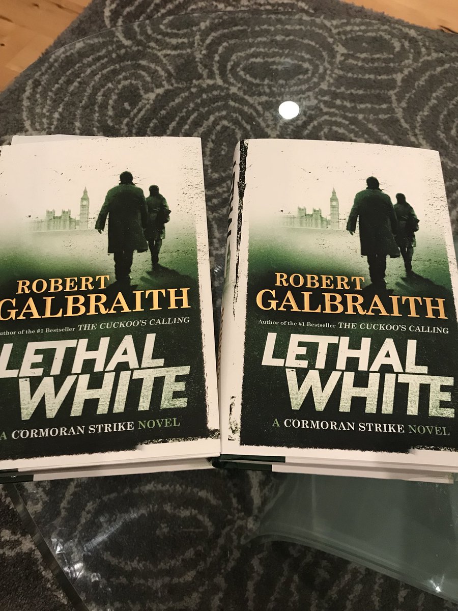 JessieJessJ's tweet photo. New @RGalbraith / @jk_rowling novel came out today and I canβt tell you how long Iβve been waiting for this!! Of course, I had to buy one for me and one for my dad who got me my first book in the series and watches all the episodes with me βΊοΈ #LethalWhite #ItsReleaseDay ! https://t.co/jQvevinspN