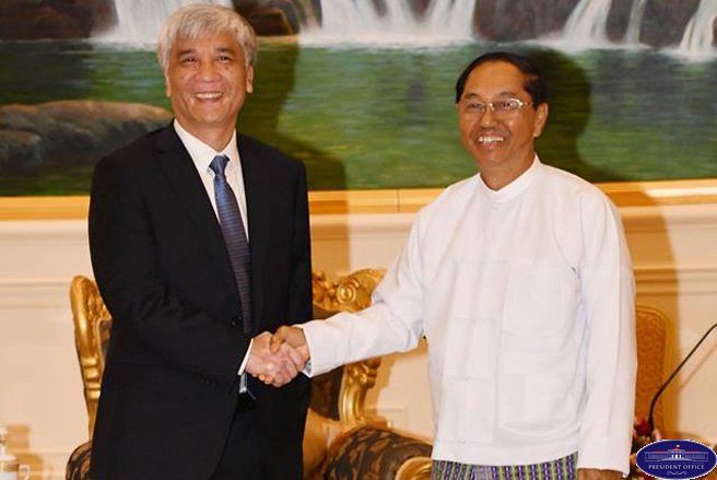 pomyanmar's tweet photo. Vice President U Myint Swe receives Vice Chairman of Standing Committee of NPC of China
Read More - https://t.co/49k5S0RMKP
#VicePresident #UMyintSwe #ViceChairman #StandingCommittee #China https://t.co/TDYehDWuAi